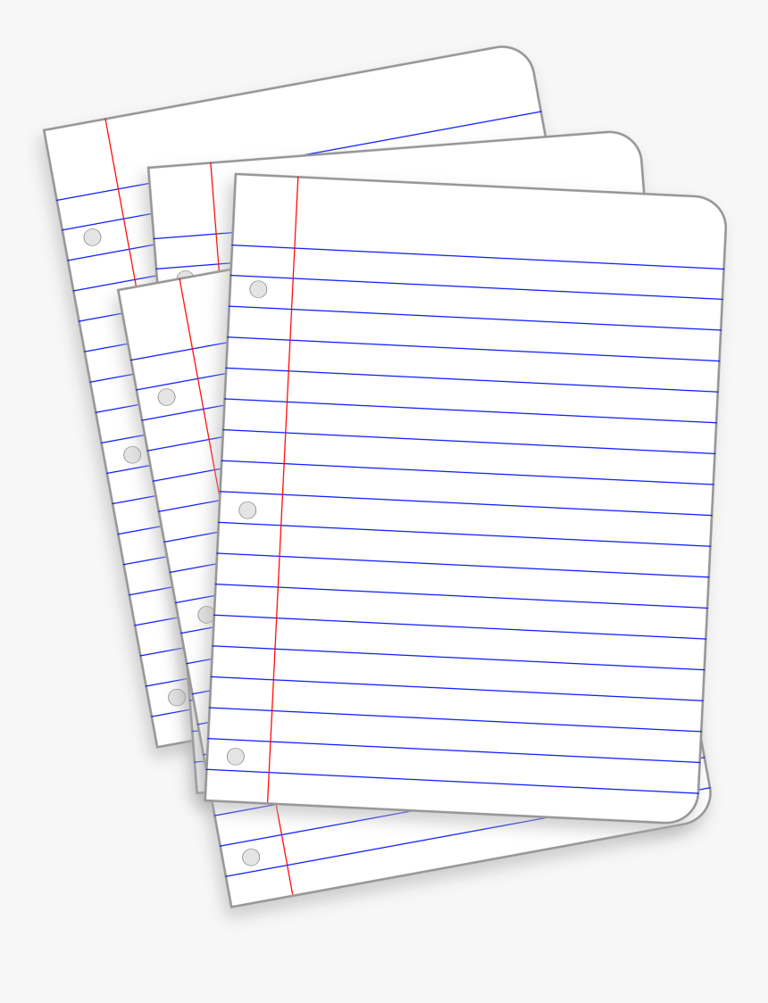 Messy Lined Papers Clip Arts, HD Png Download
