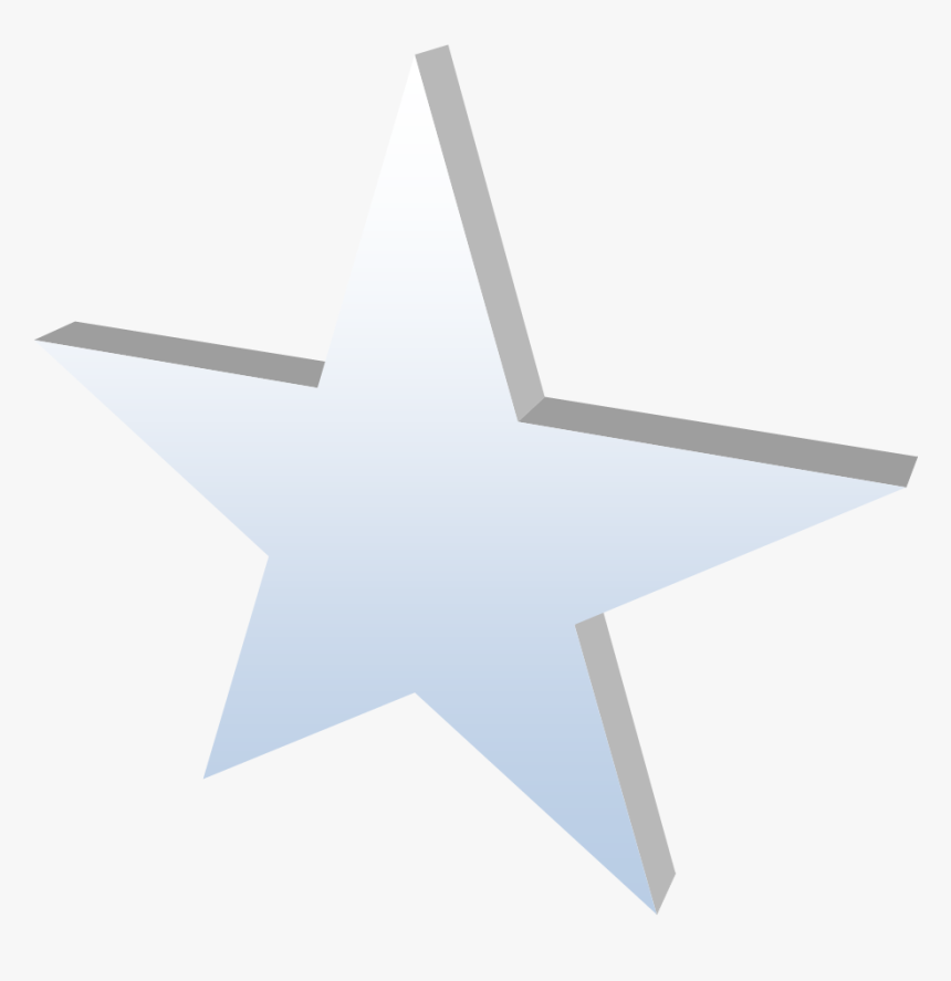 Transparent Cowboys Star Png - 3d White Star Png, Png Download