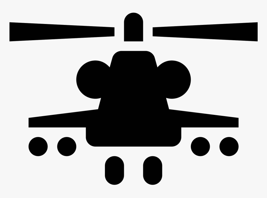 Military Helicopter Png - Apache Attack Helicopter Icon, Transparent Png