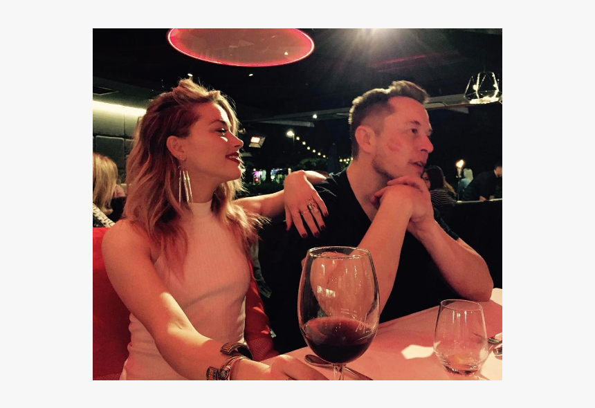 Elon Musk E Amber Heard, HD Png Download