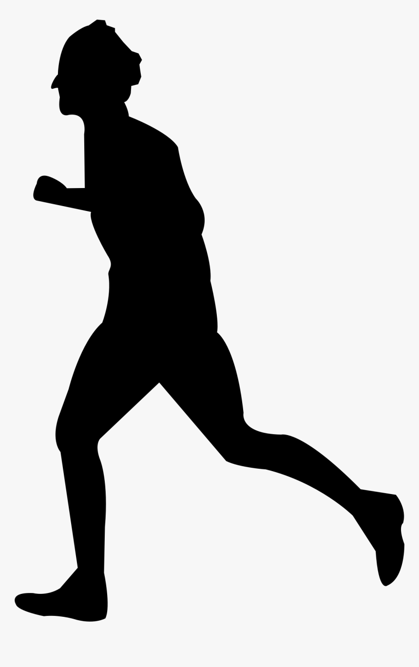 Png Person Running Silhouette, Transparent Png