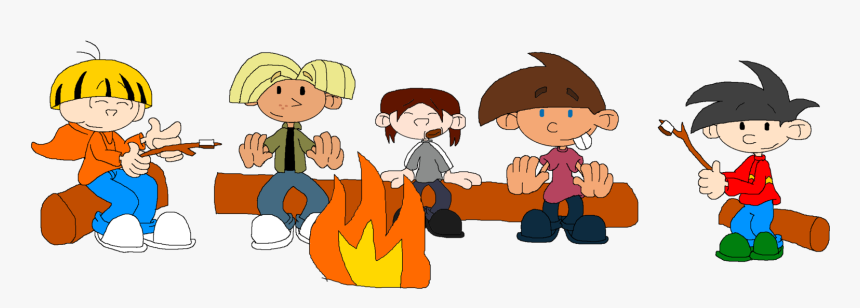 Banner Black And White Bonfire Clipart Roasting Marshmallow - People Roasting A Marshmallow Clipart, HD Png Download