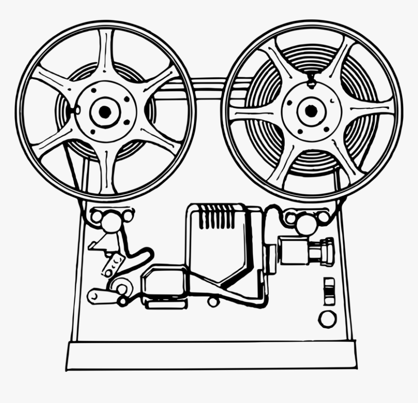 Movie Projector Multimedia Projectors Computer Icons - Film Projector Clipart, HD Png Download
