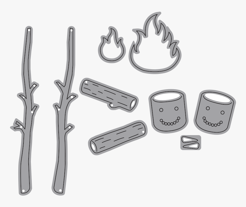 Toasted Marshmallows - Elizabeth Craft Designs Toasted Marshmallows, HD Png Download