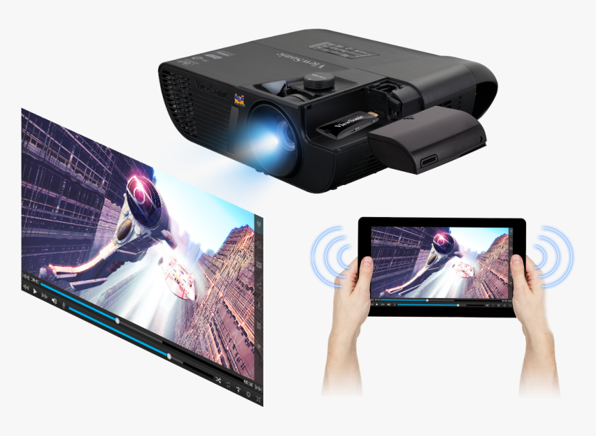 Viewsonic Pjd7720hd Chromecast, HD Png Download