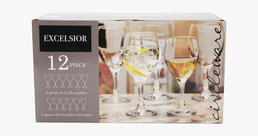 12pc Glass Set 
 Title 12pc Glass Set 
 Itemprop Image - Champagne Stemware, HD Png Download