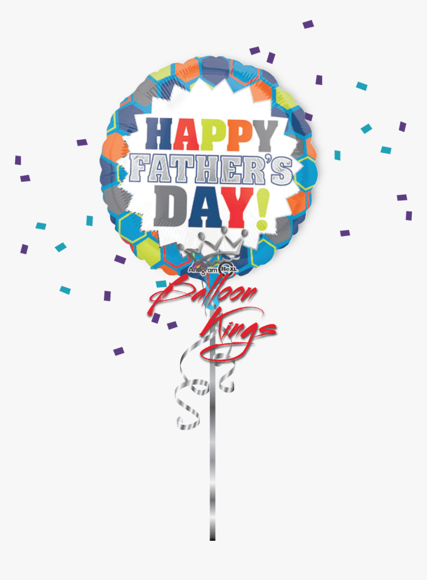 Happy Fathers Day Burst - Father's Day Balloon, HD Png Download