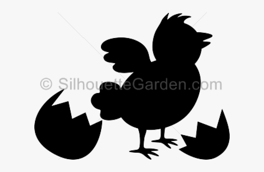 Transparent Chicken Silhouette Clipart - Baby Chick Easter Silhouette, HD Png Download