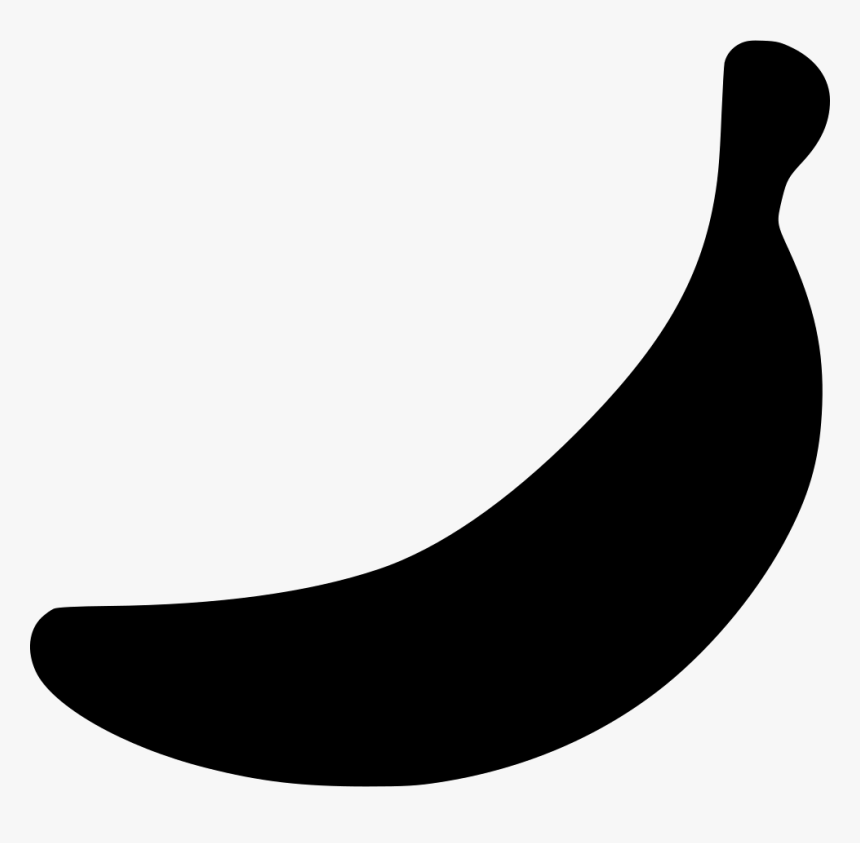 Banana Plant Tree - Banana Logo Black And White, HD Png Download