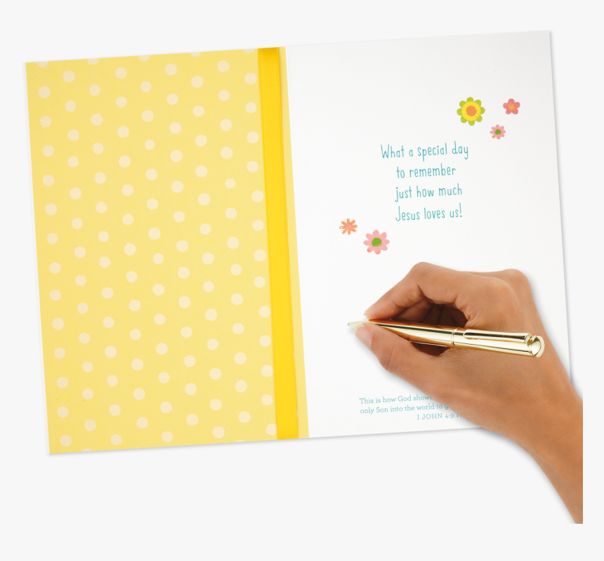 Baby Chicks Religious Easter Card - Paper, HD Png Download