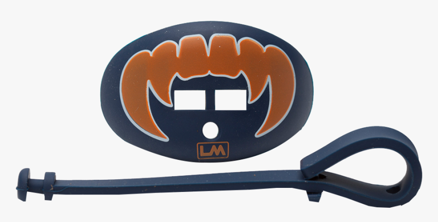 Loudmouthguards Vampire Fangs Tiger Navy Blue Orange - Circle, HD Png Download