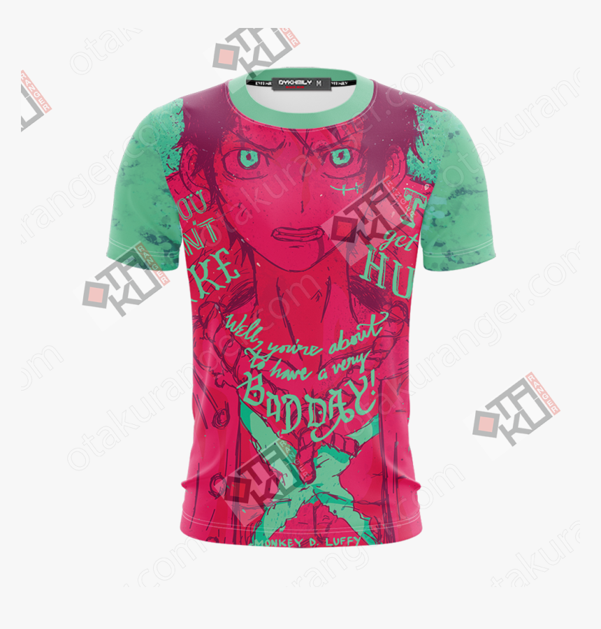 One Piece Luffy Unisex 3d T-shirt - Evangelion Asuka T Shirt, HD Png Download