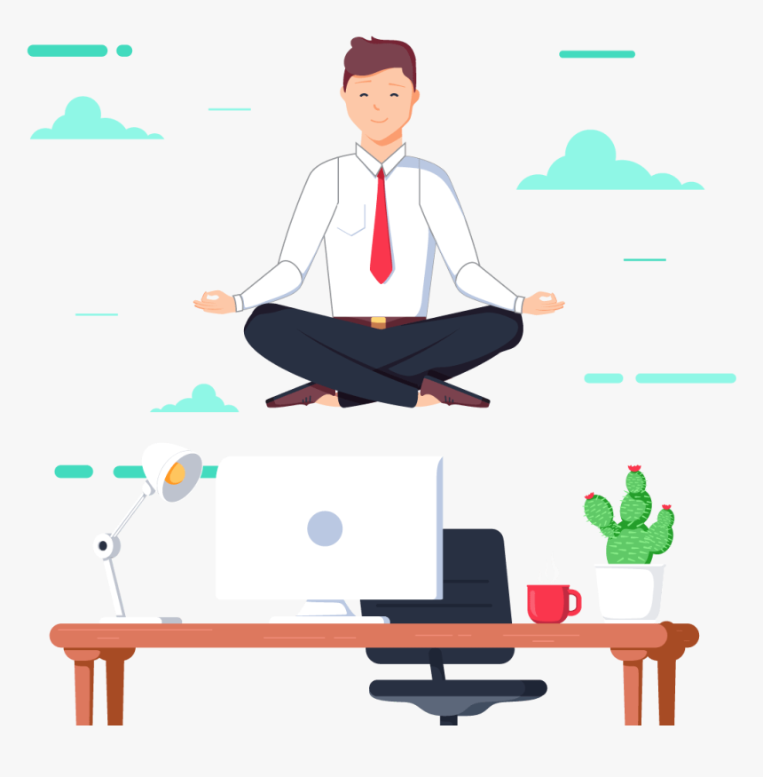 Transparent Happy Customer Png - Work Meditation Animation, Png Download