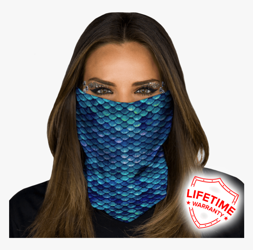 How To Wear Face Shield As 0005 Headband - Girl, HD Png Download