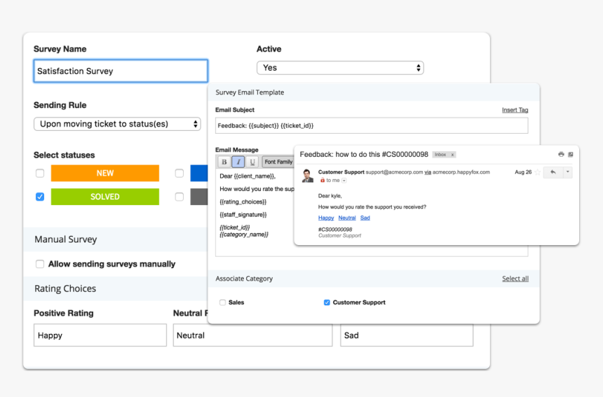Create A Customer Satisfaction Survey On Your Help - Help Desk Survey, HD Png Download