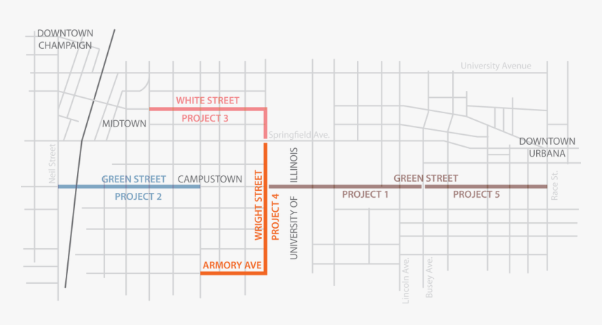 Picture - Champaign And Urbana Lines, HD Png Download