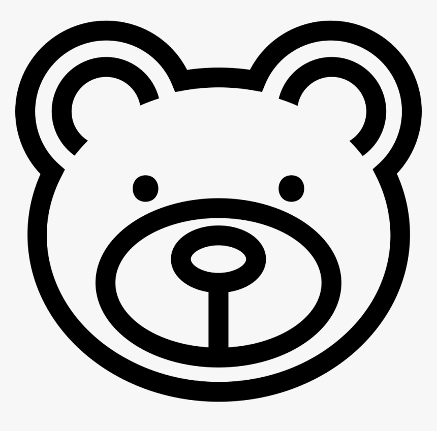 Bear Face - Bear Icon Png, Transparent Png