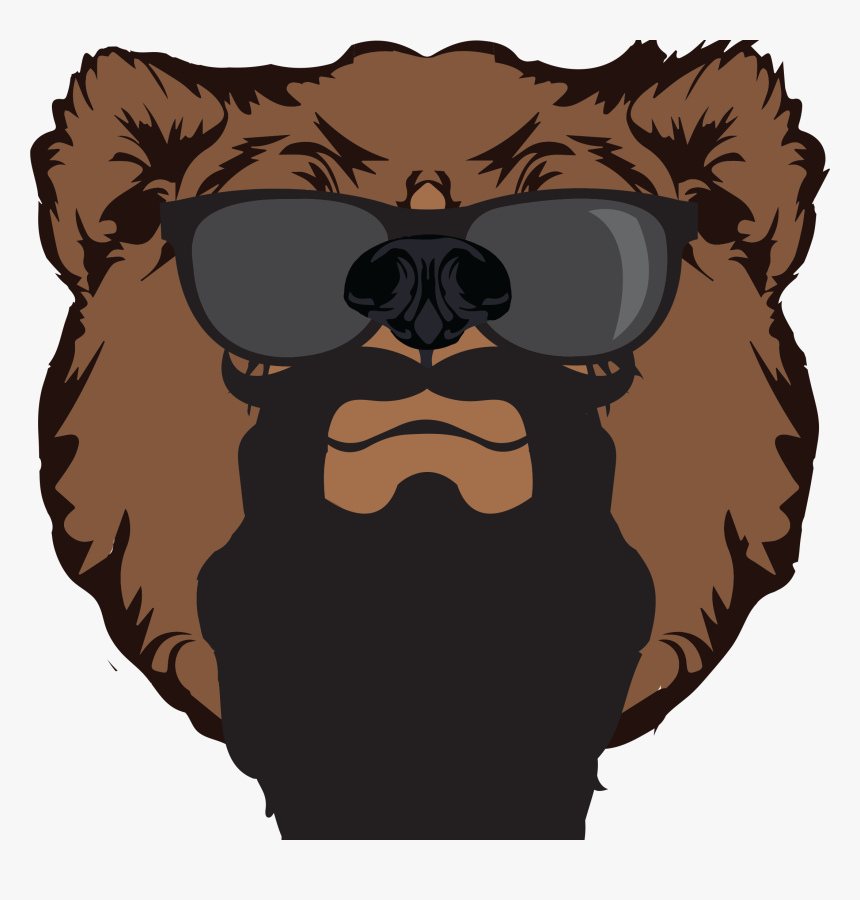Grizzly Beard Co - Grizzly Bear Face Cartoon, HD Png Download