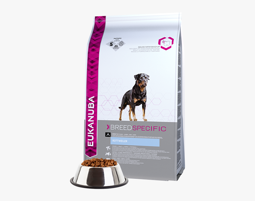 Eukanuba Adult Dry Dog Food For Rottweiler Chicken - Comida Para Perros Rottweiler, HD Png Download