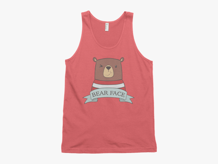 Bear Face Tank Top Swish Embassy 
 Class - Active Tank, HD Png Download