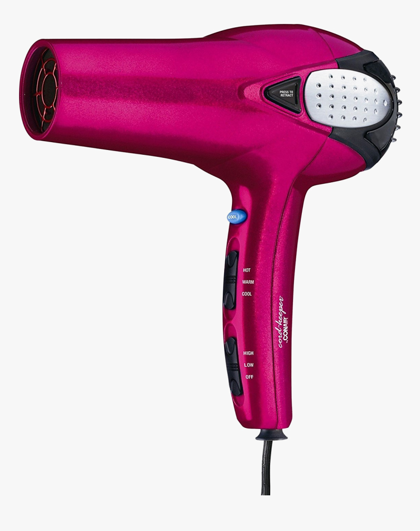Hair Dryer Png Clipart - Blow Dryer Transparent Background, Png Download