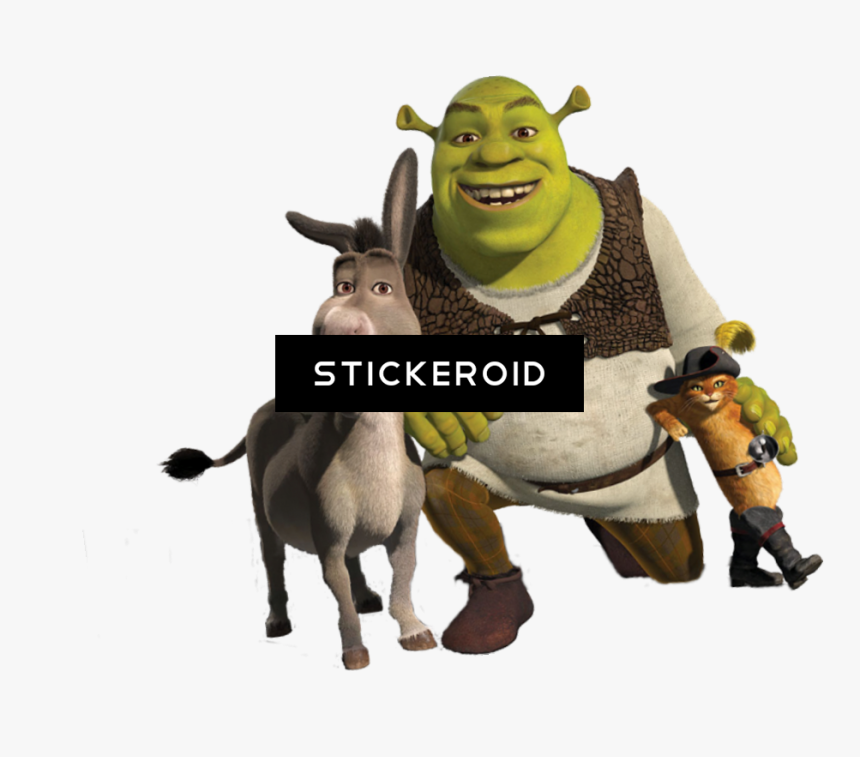 Shrek Actors Heroes - Shrek 2 Donkey Puss In Boots, HD Png Download