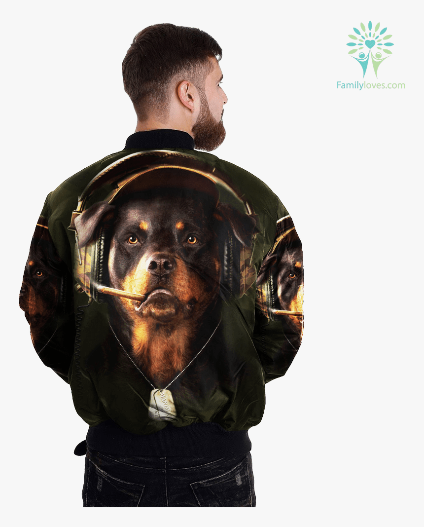 Rottweiler Over Print Jacket 2 %tag Familyloves - Jacket, HD Png Download