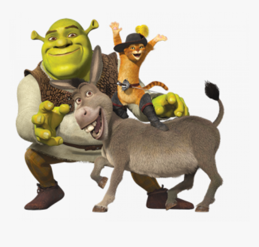 Shrek Puss In Boots And Donkey, HD Png Download