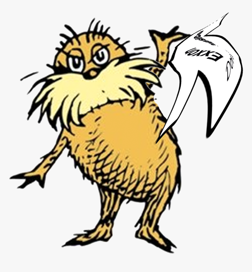 Transparent Lorax Png - Lorax Dr Seuss Drawings, Png Download