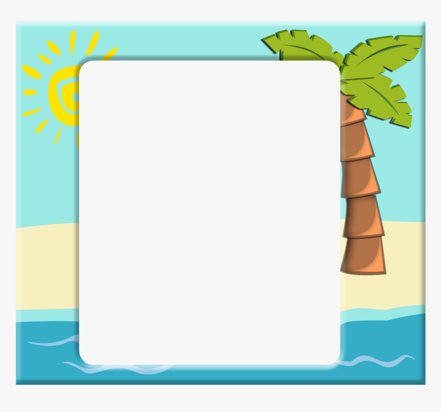 Nos Apps Templates Category - Beach Photo Frame, HD Png Download
