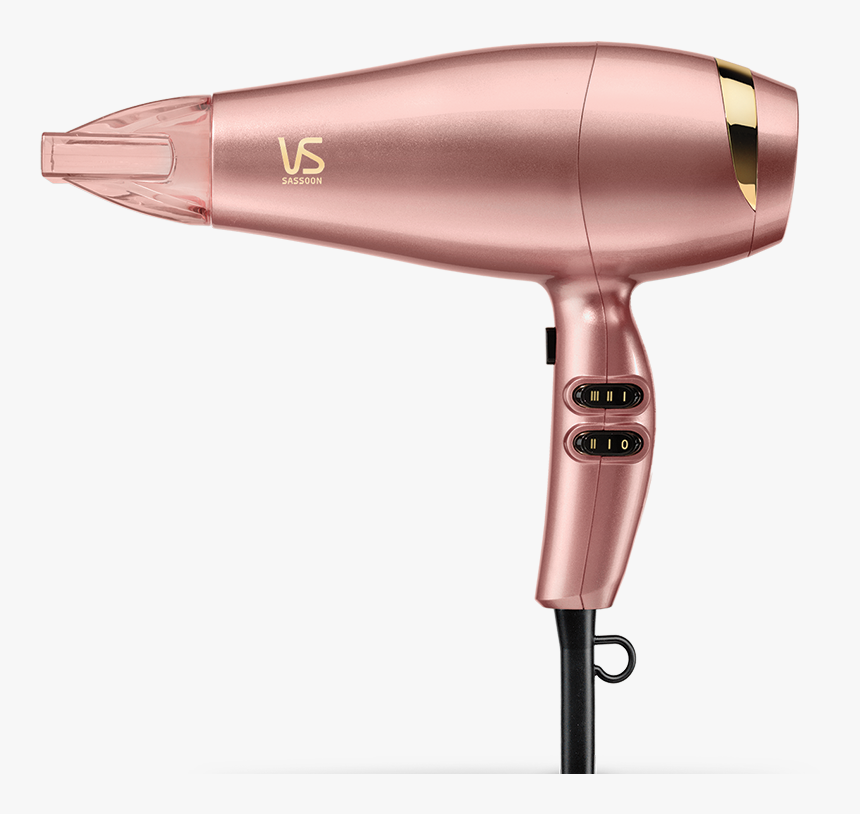 Vs Sassoon Rose Gold Hair Dryer, HD Png Download