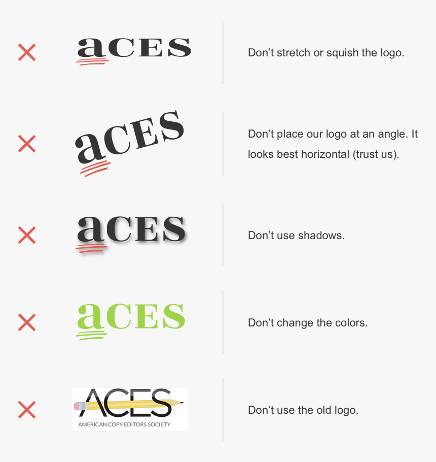 Aces Logo No Nos - American Copy Editors Society, HD Png Download