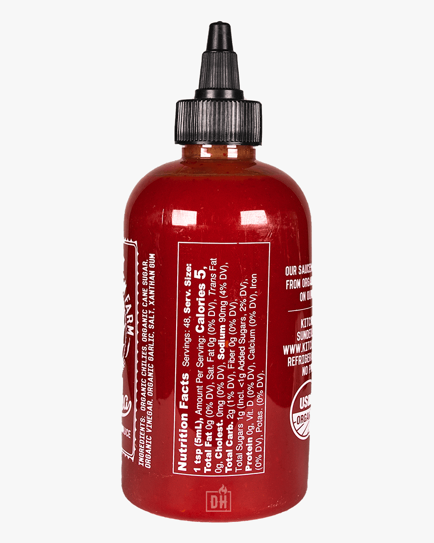 Kitchen Garden Organic Sriracha Hot Sauce - Plastic Bottle, HD Png Download