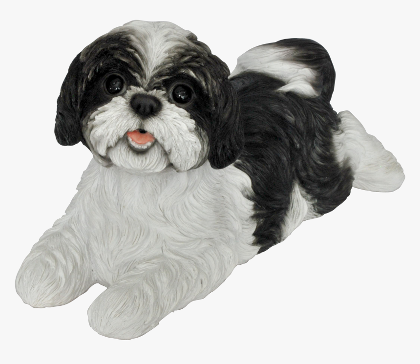 Vivid Arts Resin Shih-tzu - Black And White Shih Tzu Ornaments, HD Png Download