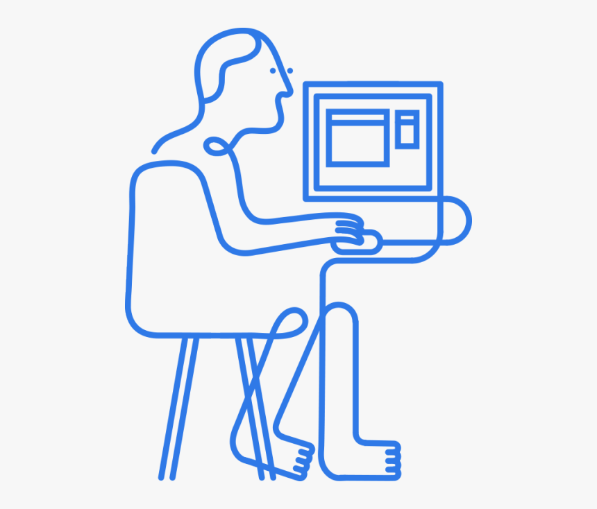 Love The Squiggly Line Man - Illustration, HD Png Download