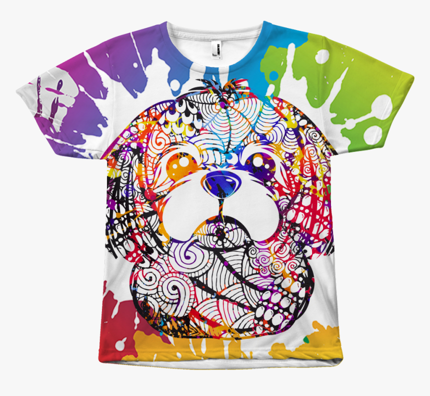 Shih Tzu Design All Over Print T-shirts, HD Png Download