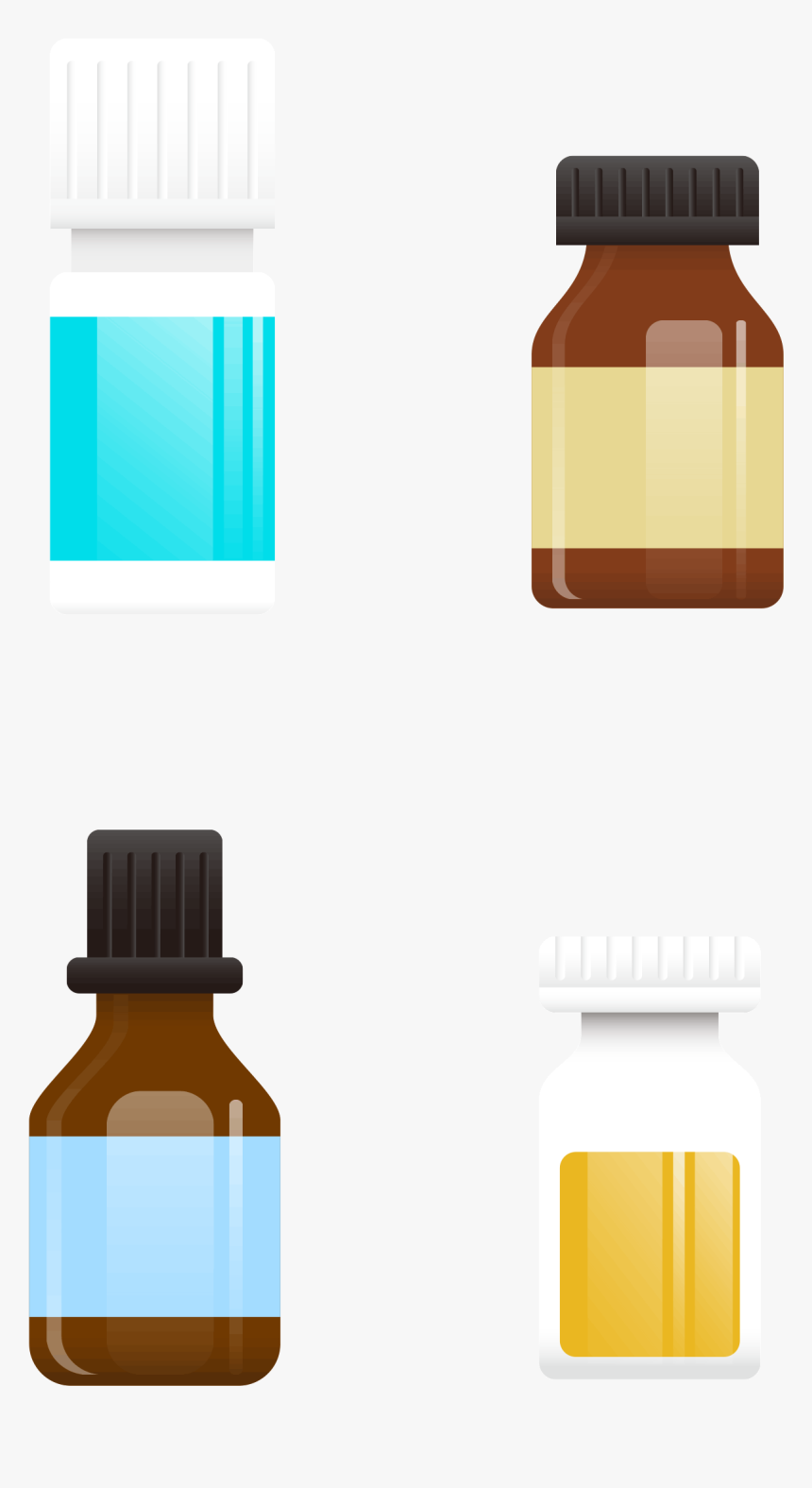 Glass Bottle Packaging And Labeling Design Portable, HD Png Download