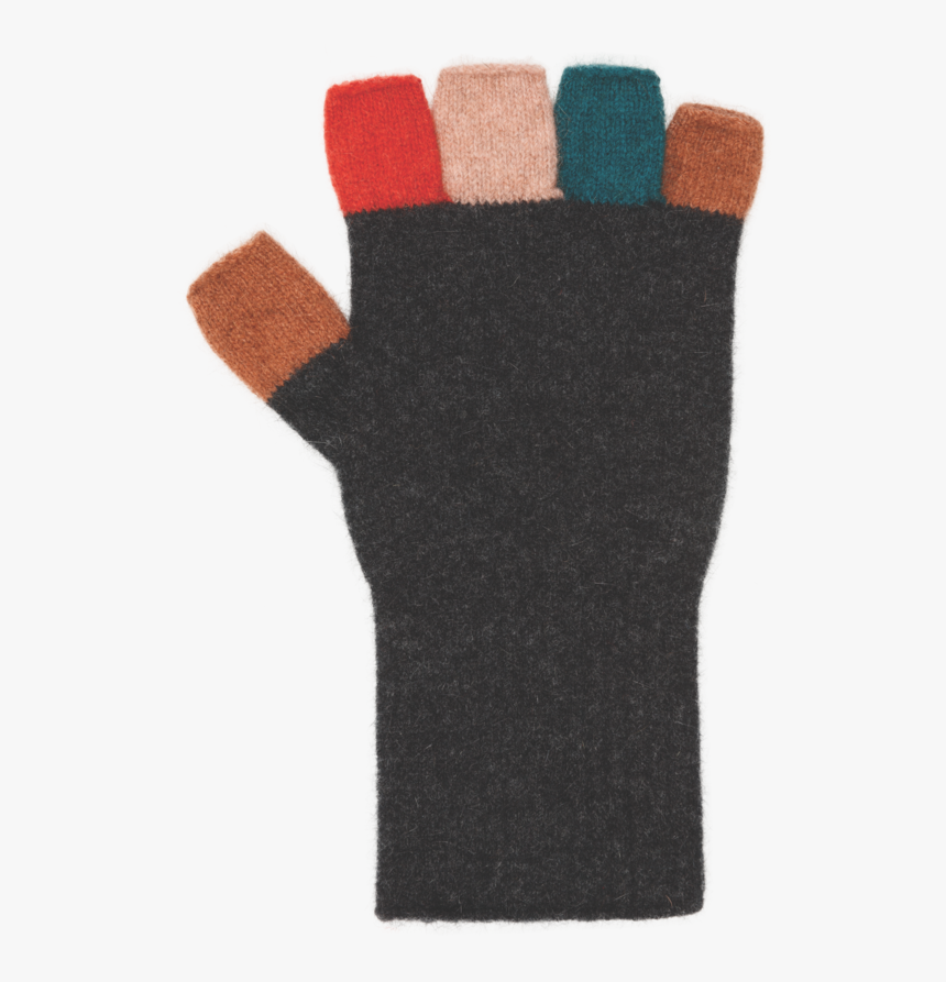 Nx812 Multicolour Womens Fingerless Glove - Wool, HD Png Download
