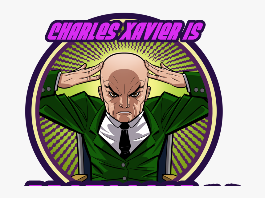Professor X Vintage Character 70s Retro Xmen Comics - Professor X Cartoon, HD Png Download