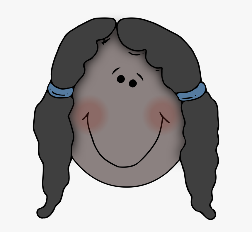 Pig,face,human Behavior - Girl Face Png Cartoon, Transparent Png