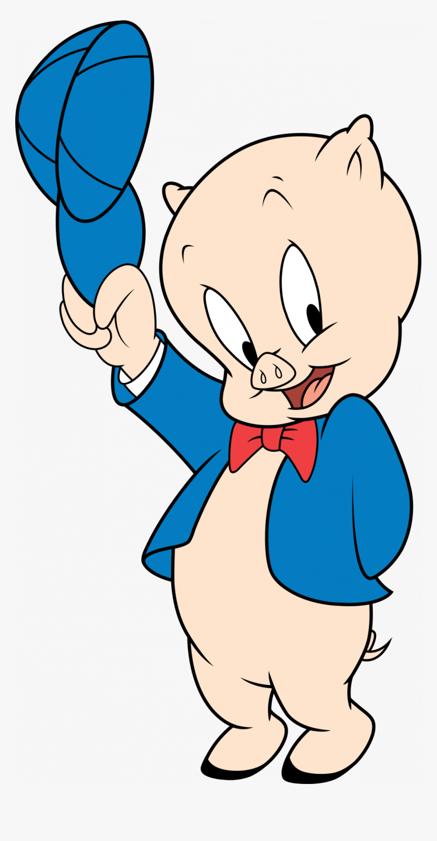 Large Size Of How To Draw Peppa Pig Face A Step By - Porky Pig That's All Folks, HD Png Download