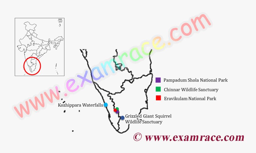 Map Of New Frog Species With Pig Face In Western Ghats - Map, HD Png Download