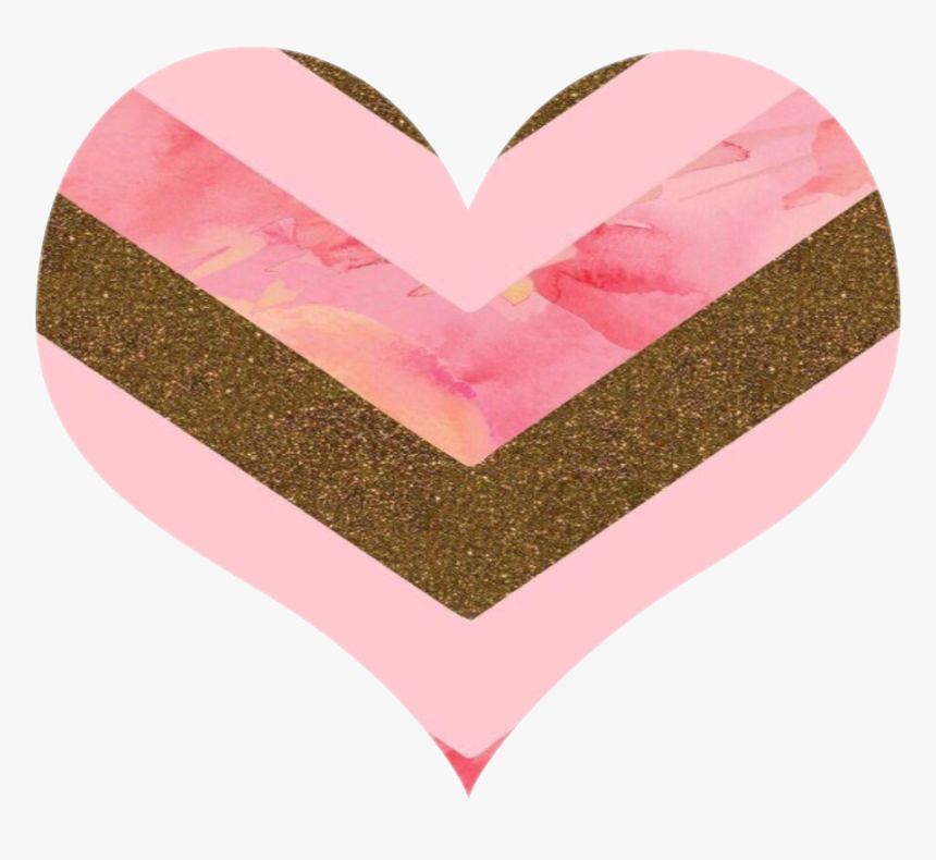 #hearts #love #goldglitter #glitter #freetoedit - Heart, HD Png Download