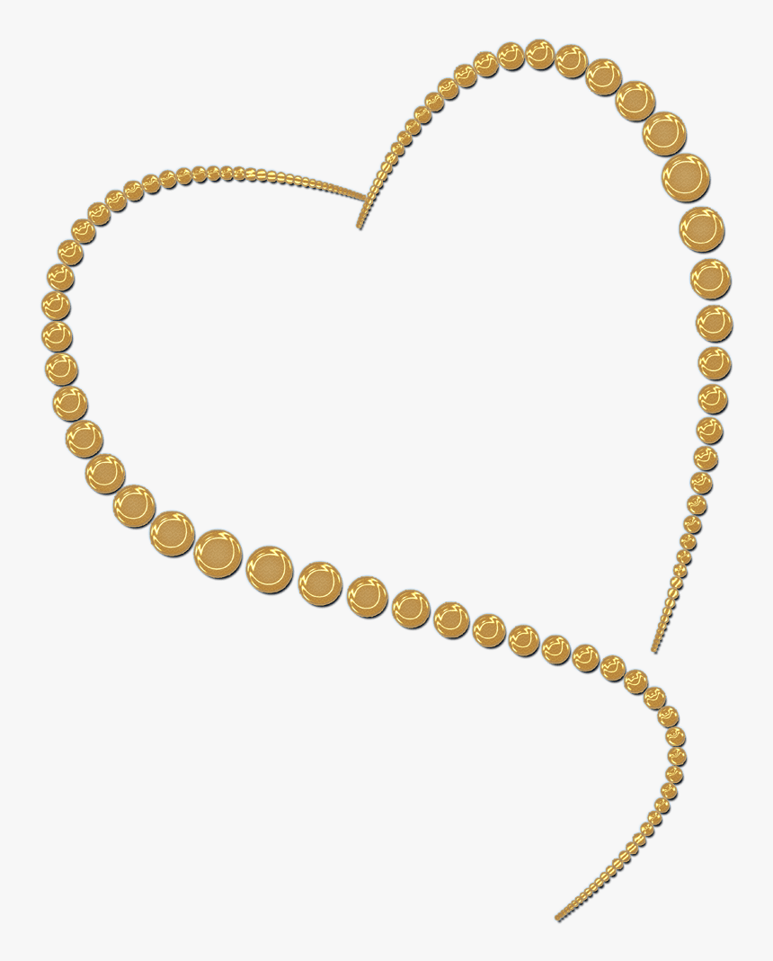 Gold Heart - Transparent Background Gold Heart Clipart, HD Png Download