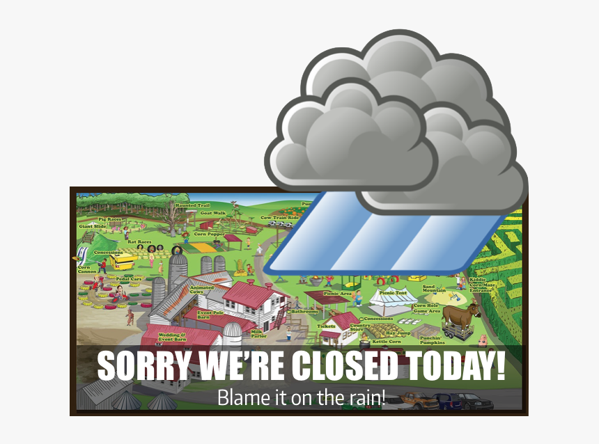 About Mayfield Farms Close - Transparent Background Rainy Cloud Clipart, HD Png Download