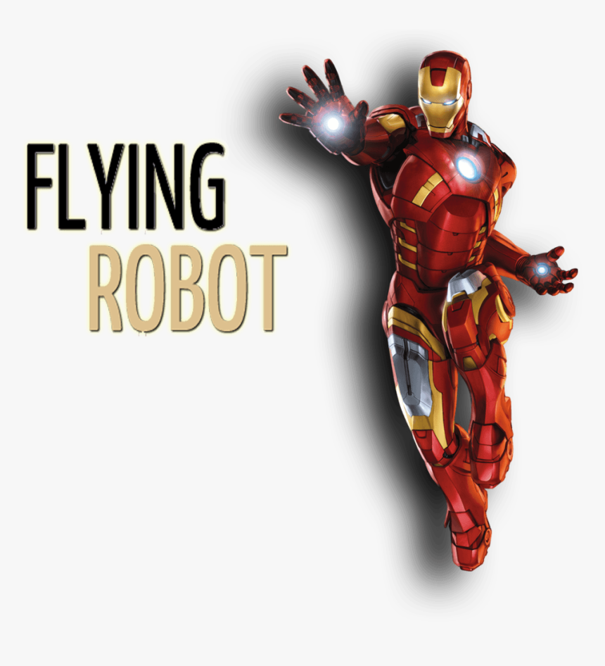 Flying Robotics More Details - Iron Man Marvel Superheroes, HD Png Download