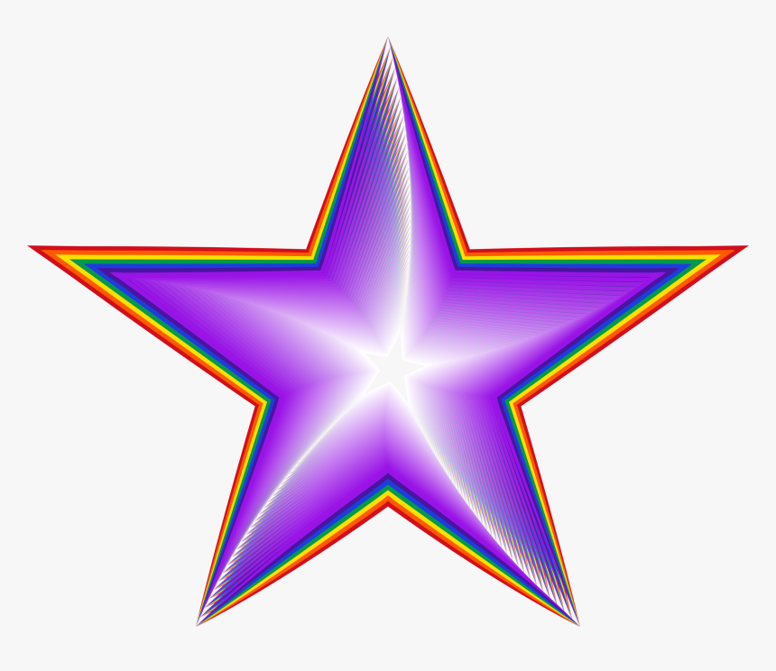 Spiritual Rainbow Star Clip Arts - Astros Star Logo Png, Transparent Png