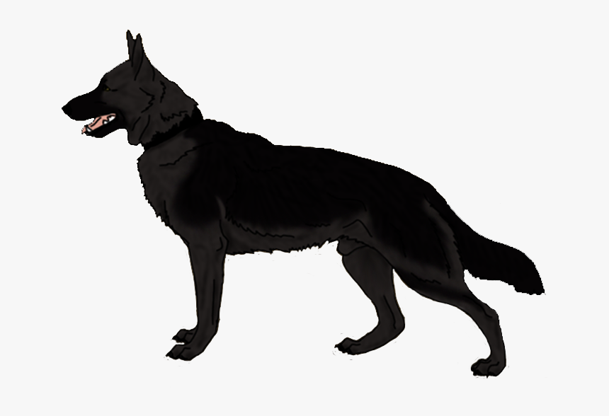 Black German Shepherd Clipart, HD Png Download