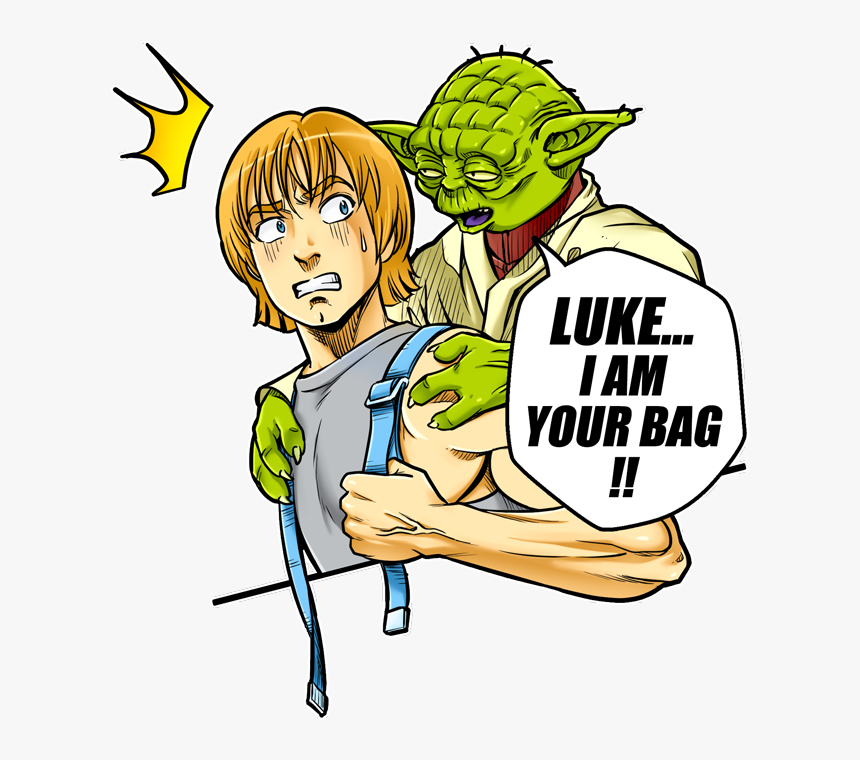 Yoda And Luke Skywalker Preview - Cartoon, HD Png Download