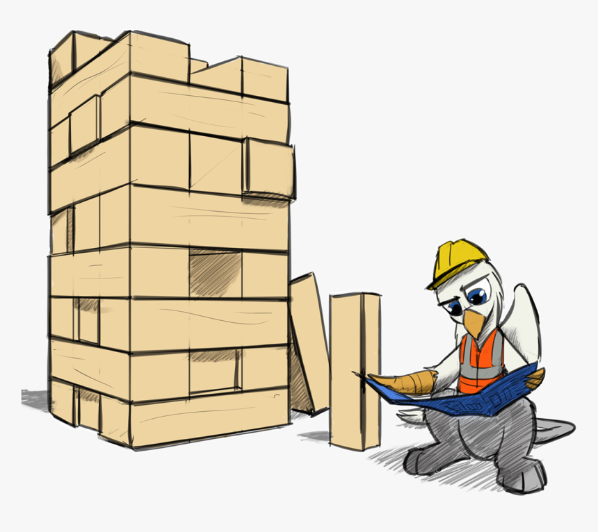 Clip Art Jenga Cartoon, HD Png Download